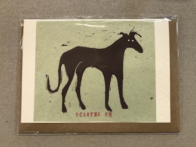 Scamper On Card